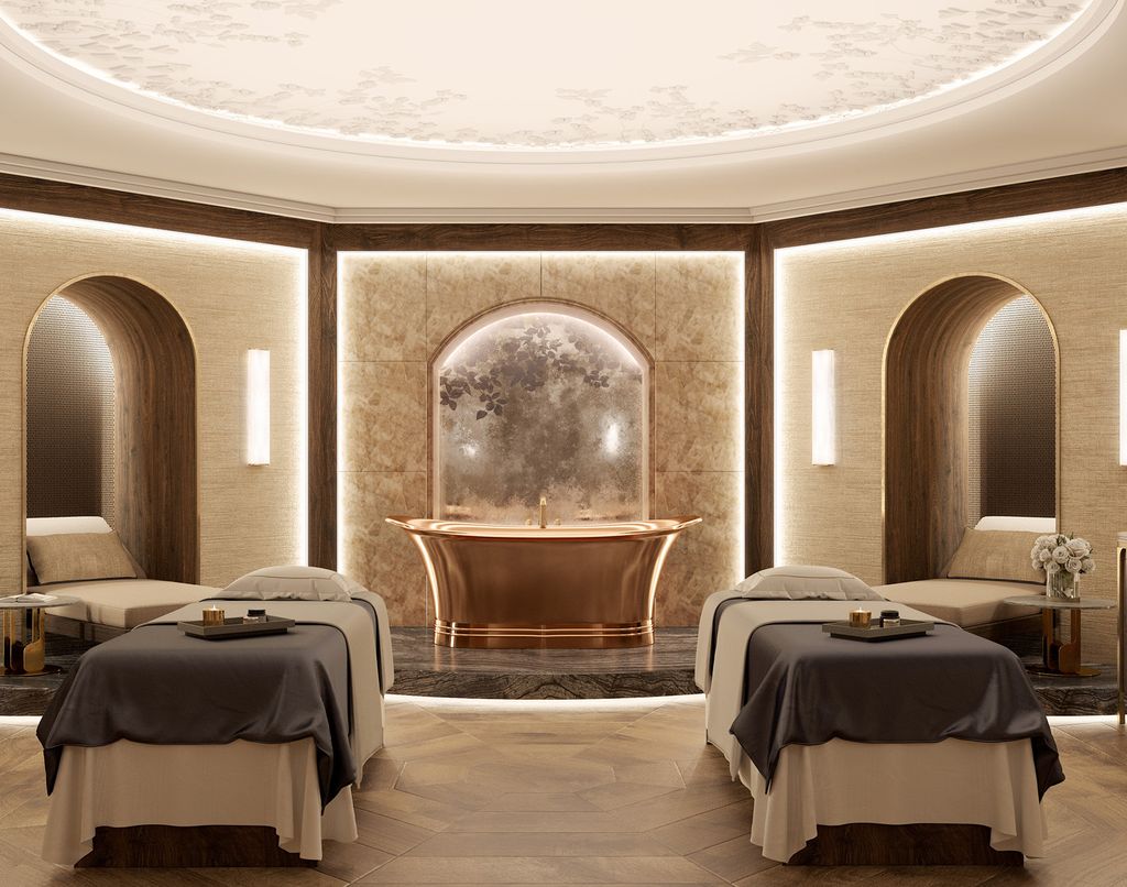 Double treatment room with copper bath at The OWO