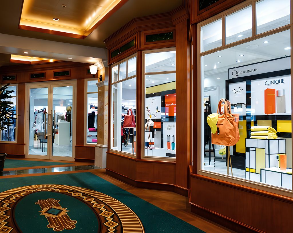 Queen Victoria retail arcade with timber shopfronts