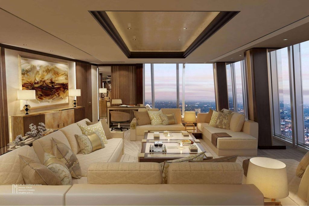 Shangri-La signature suite at The Shard with skyline views